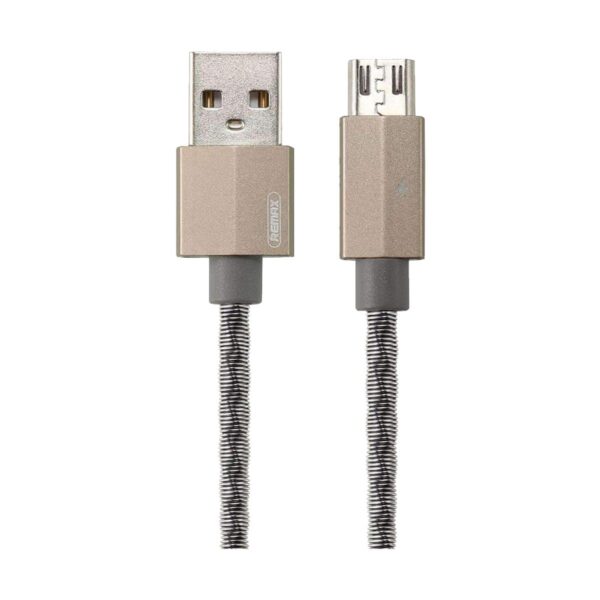 USB Male to Micro USB, 1 Meter, Silver Data Cable