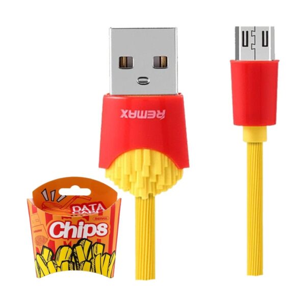 USB Male to Micro USB, 1 Meter, Yellow Data Cable