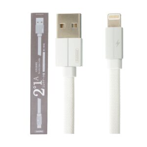 Remax USB Male to Lightning 2 Meter White Data Cable