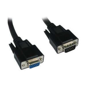 VGA Male to Female, 15 Meter, Black Extension Cable