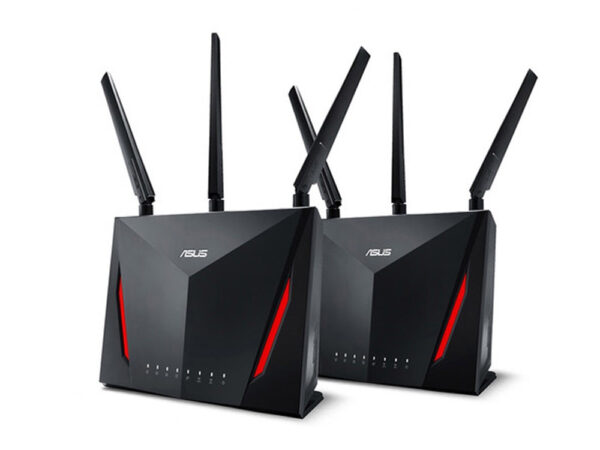 Asus RT-AC86U 2 Pack AiMesh (3G/4G) AC2900 Dual Band Gigabit WiFi Gaming Router with 3 x 5dBi External Antennas