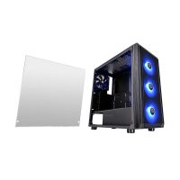 Thermaltake Versa J23 TG Tempered Glass Side Window Mid Tower Black Desktop Case