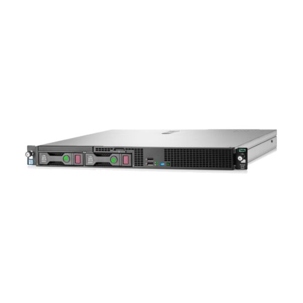 HP Proliant DL20 Gen 10 1U Rack Server with 1x Intel Xeon E-2124 (3.3GHz/4-core/8MB/71W) Processor, Intel C242 Chipset, HPE 16GB (2x8GB) Single Rank x8 DDR4-2666 Unbuffered Memory (4x Slots, Max 64GB), 2x HPE 1TB 6G SATA 7.2K LFF (3.5in) Non Hotplug HDD (
