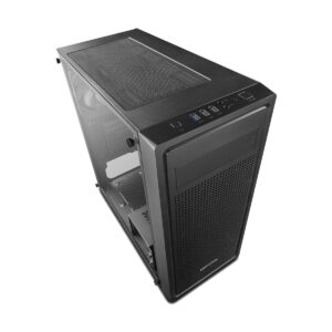 Deepcool E-SHIELD Mid Tower Black (Tempered Glass Side Window) ATX Gaming Casing