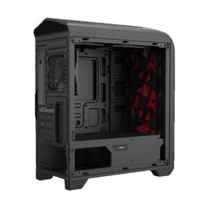 Gamemax H-601-BR Mid Tower Black & Red Gaming Casing