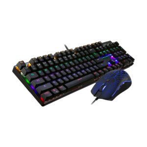 Motospeed CK666 Backlight Wired Mechanical Black Gaming Keyboard & Mouse Combo