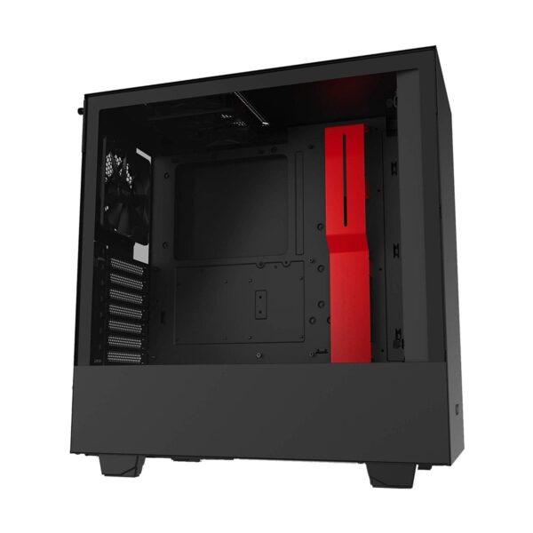 NZXT H510 Compact Mid Tower Black-Red Casing