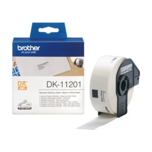 Brother Genuine DK-11201 Black on White 29mm x 90mm Label Roll