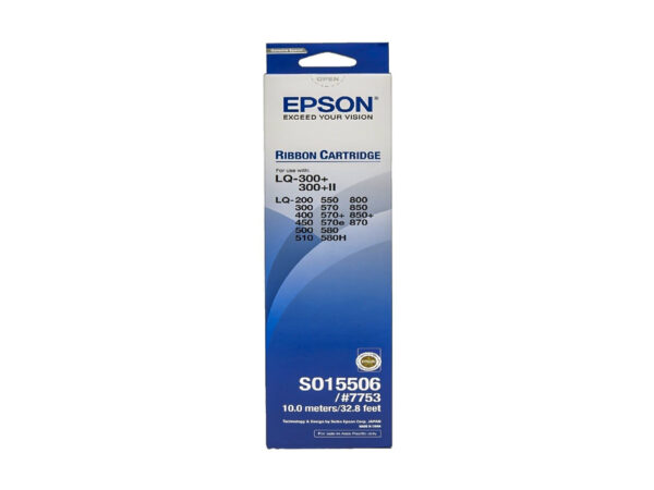 Epson 7753 Black Ribbon for LQ-300/300+/300+II/LQ-570+/580/870 Printer