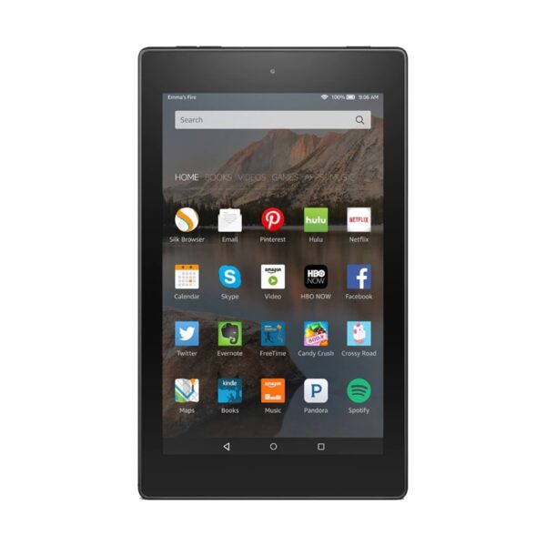 Amazon Kindle Fire HD 8 (Quad Core 1.3 GHz, 1.5GB RAM, 16GB Storage, 8 Inch HD Display) Black Tablet with Alexa
