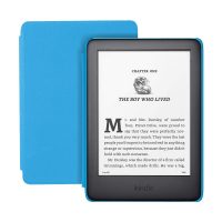 Amazon Kindle Kids Edition (10th Gen) 8GB Storage, 6 Inch Display, wifi, Built-in Light, White E-Reader, Blue Cover (Black)