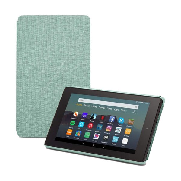 Amazon Fire 7 (9th Gen) (Quad Core 1.3 GHz, 1GB RAM, 16GB Storage, 7 Inch Display) Sage Tablet with Alexa Apps