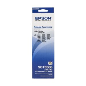 Epson 7753 Black Ribbon for LQ-300/300+/300+II/LQ-570+/580/870 Printer