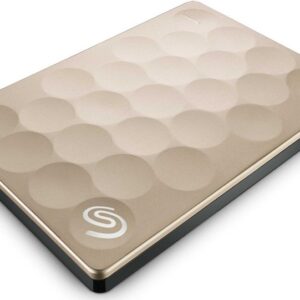 Seagate STEH1000301 Backup Plus Ultra Slim 1TB USB 3.0 Gold External HDD