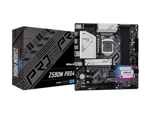 ASRock Z590M Pro4 10th and 11th Gen Micro ATX Motherboard