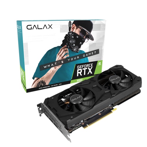 Galax GeForce RTX 3060 1-Click OC 12GB GDDR6 Graphics Card