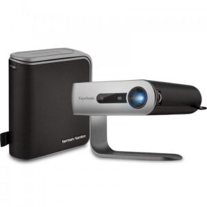 ViewSonic M1+_G2 300 Lumens Smart LED Portable Projector with Harman Kardon Speakers
