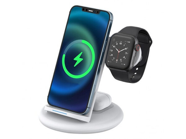 WiWU Power Air 3 In 1 18W Wireless Charger for Apple Watch, Phones and Earpods