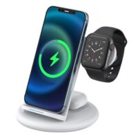 WiWU Power Air 3 In 1 18W Wireless Charger for Apple Watch, Phones and Earpods