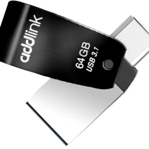 ad64GBT65G3 64GB OTG 2 in1 (Type C + USB 3.1) Black