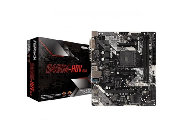 ASRock B450M-HDV R4.0 AMD Motherboard