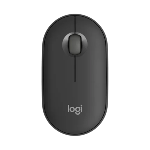 Logitech M350s Pebble Mouse 2, Wireless and Bluetooth Mouse, TONAL GRAPHITE, 1Y (910-006988)