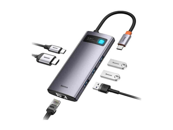 Baseus Metal Gleam Series 6-in-1 Multifunctional Type-C HUB