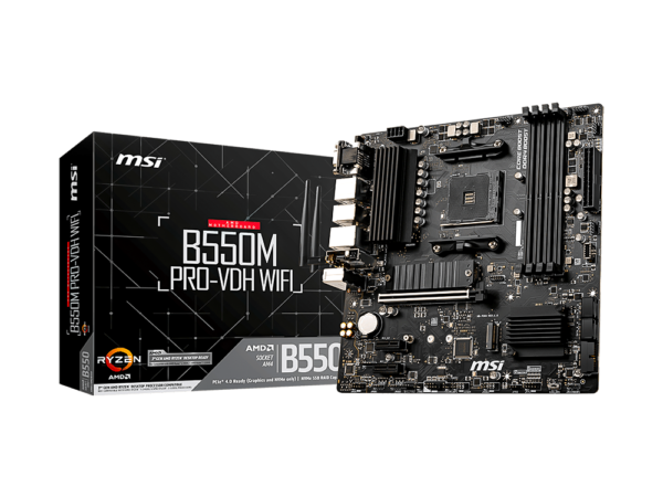 MSI B550M Pro-VDH Wi-Fi AM4 AMD Micro-ATX Motherboard