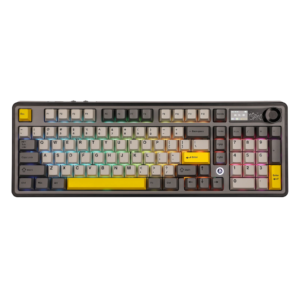 Ajazz AK980 Tri-Mode Mechanical Keyboard with TFT Color Display & Knob, Stray Night Edition, Hot-Swappable