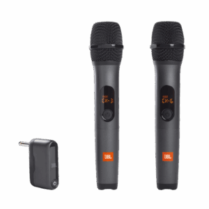 JBL Wireless Microphone Set Dual Channel UHF with Rechargeable Receiver